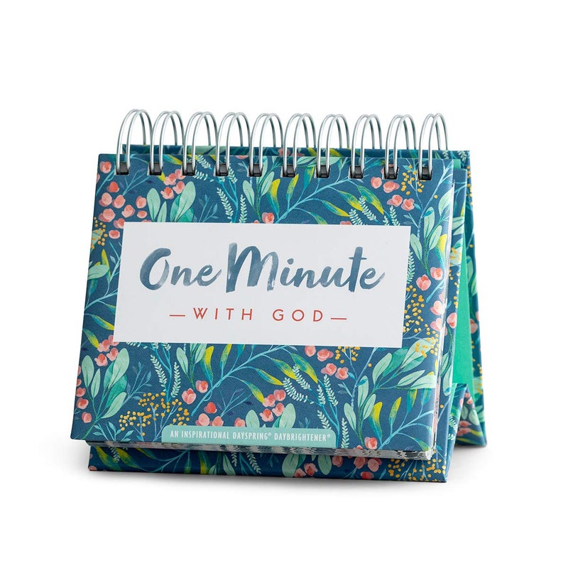 DaySpring - One Minute with God - Perpetual Calendar (J1391), Green, 5 1/2" x 5 1/4" x 1 1/4" - Image 1